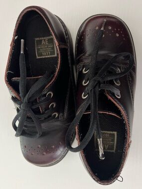 Y2K American Eagle Outfitters Burgundy Boots